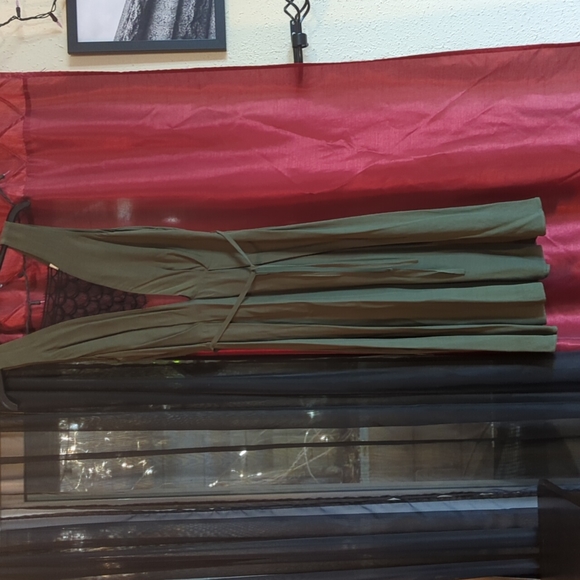 Sandro plunge neck midi dress - Picture 9 of 15